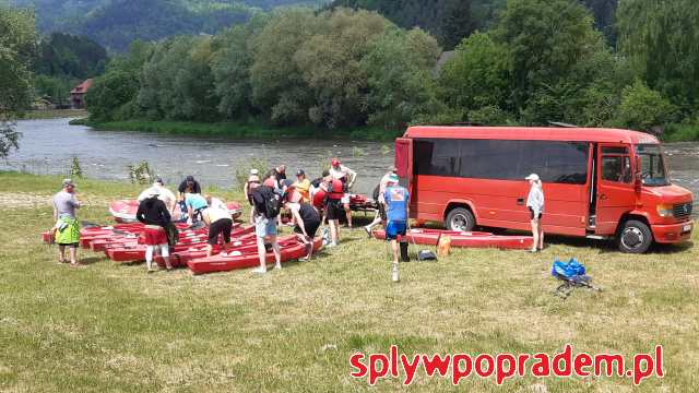 Spływ Popradem z Piwnicznej do Starego Sącza 