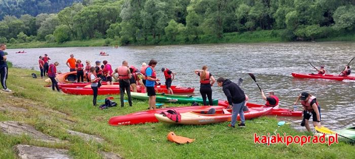 Kajakowy lub pontonowy spływ Popradem