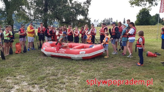 Instruktaż przed spływem Popradem 