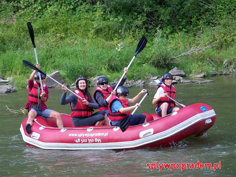 Jesienny spływ na koniec sezonu, chłodno ale pontonem po Popradzie zawsze można