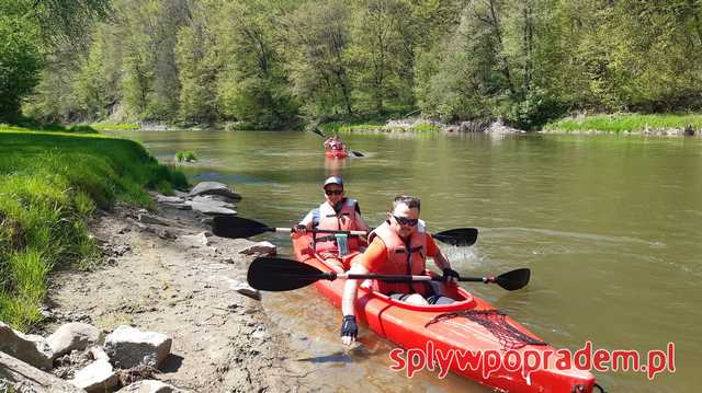 kajak na rzece Poprad