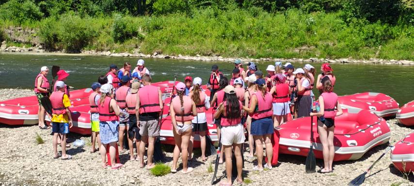 spływ Popradem kolonie obozy