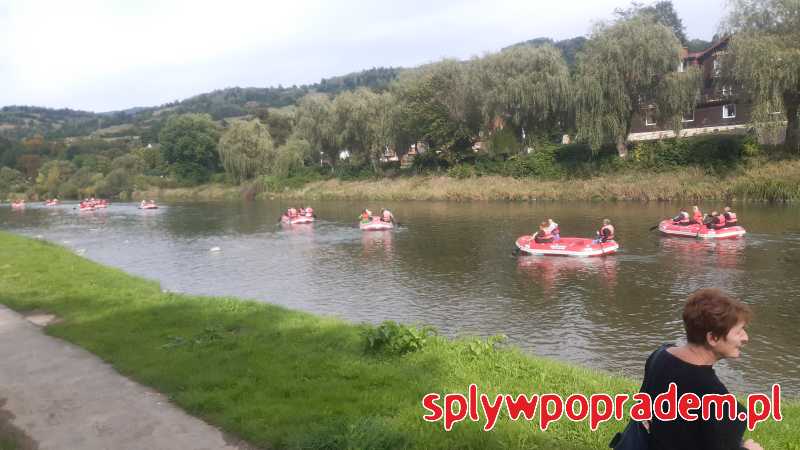 Spływ pontonowy na trasie Piwniczna - Rytro